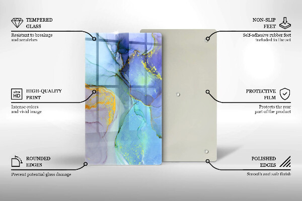 Worktop saver Cracked stone gold