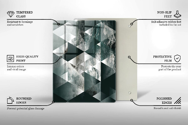 Worktop saver Cracked stone gold