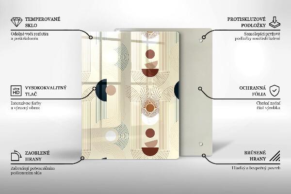 Cutting board Modern Line pattern