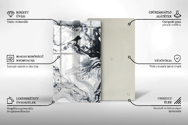 Cutting board Ink abstraction