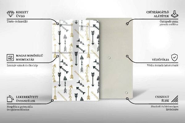 Cutting board Boho arrow pattern