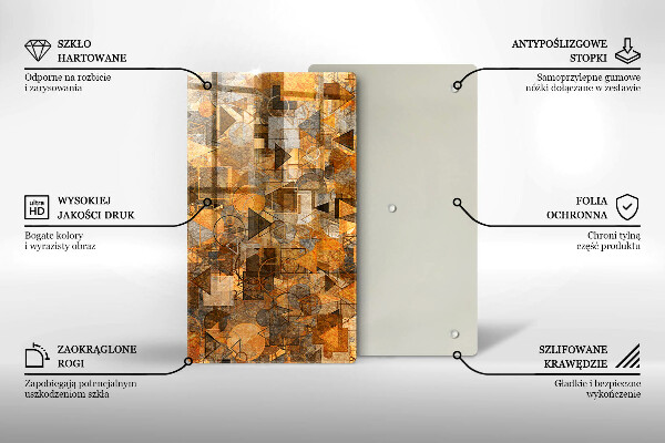 Cutting board Geometric figure pattern