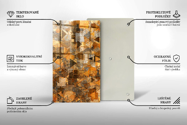 Cutting board Geometric figure pattern