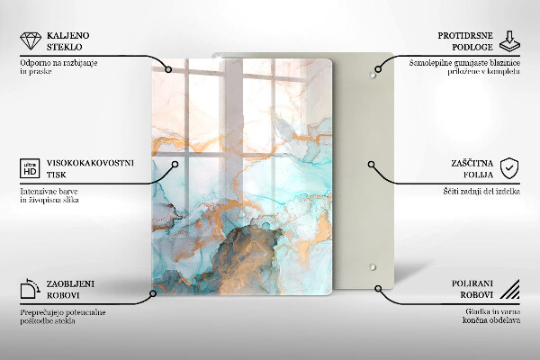 Worktop saver Pastel abstraction