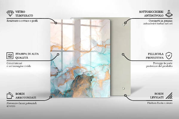 Worktop saver Pastel abstraction