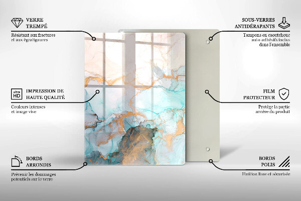 Worktop saver Pastel abstraction