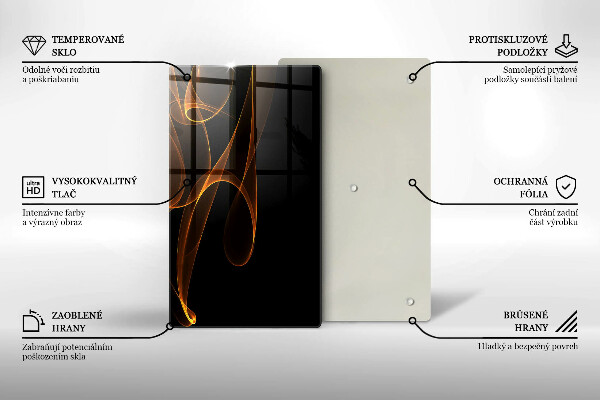 Cutting board Abstract lines