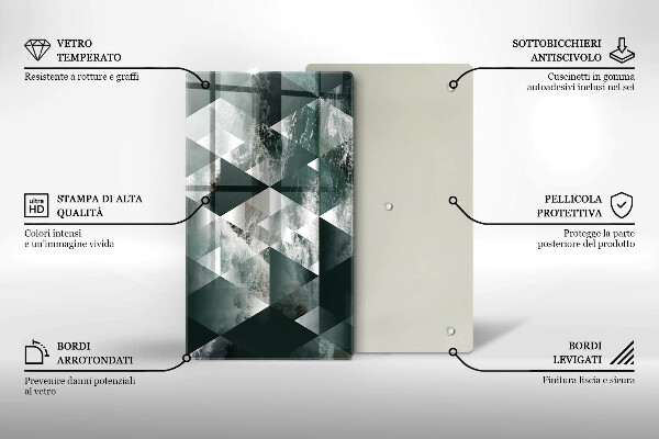 Cutting board Triangles and water