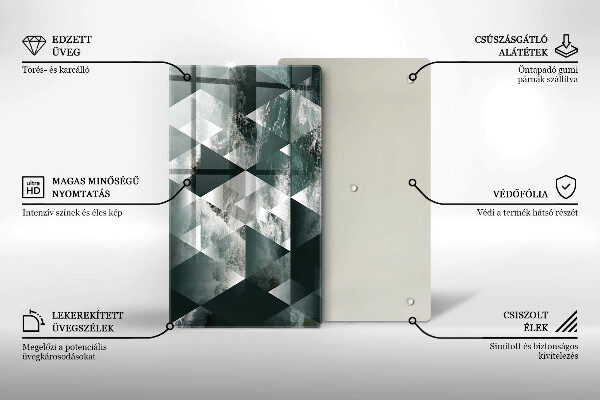 Cutting board Triangles and water