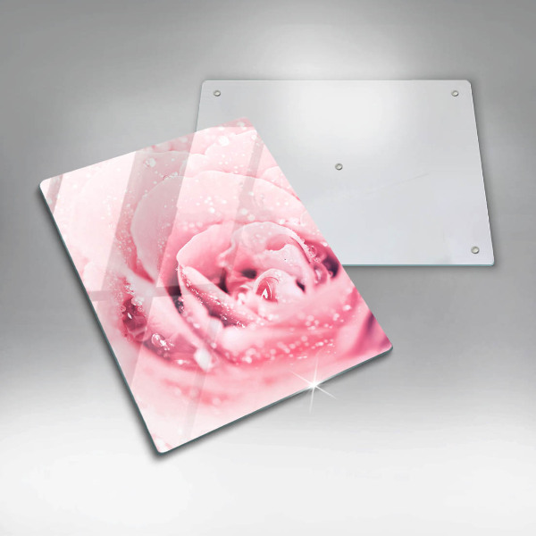 Cutting board Rosa drops and rose flower