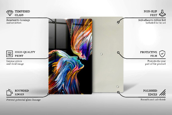 Cutting board Abstraction kiss