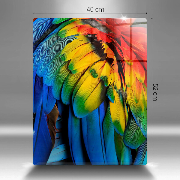 Cutting board Colorful parrots