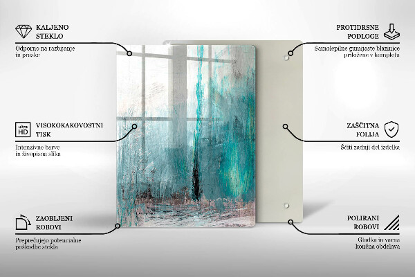 Cutting board Colorful parrots