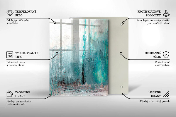 Cutting board Colorful parrots