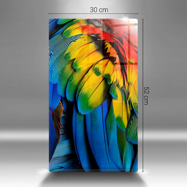 Cutting board Colorful parrots