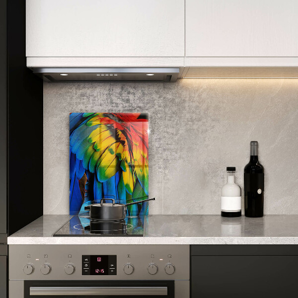 Cutting board Colorful parrots