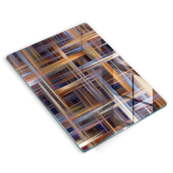Cutting board Abstract paint lines