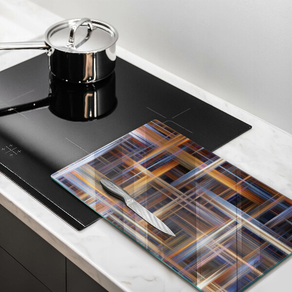 Cutting board Abstract paint lines