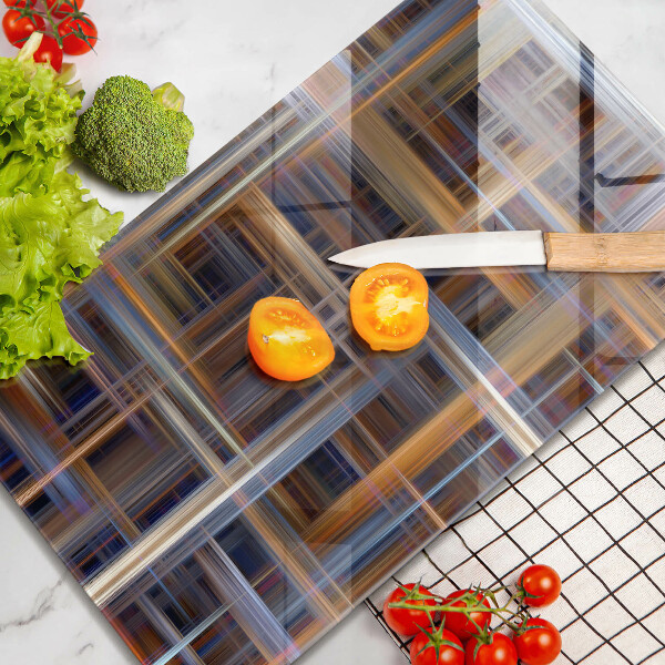 Cutting board Abstract paint lines