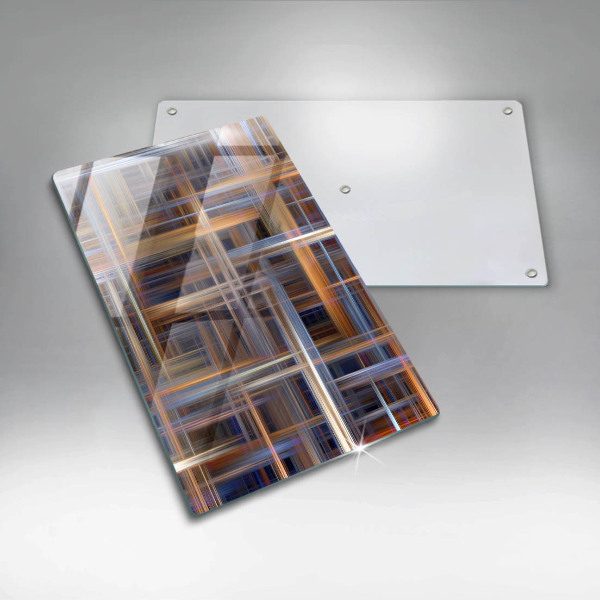 Cutting board Abstract paint lines