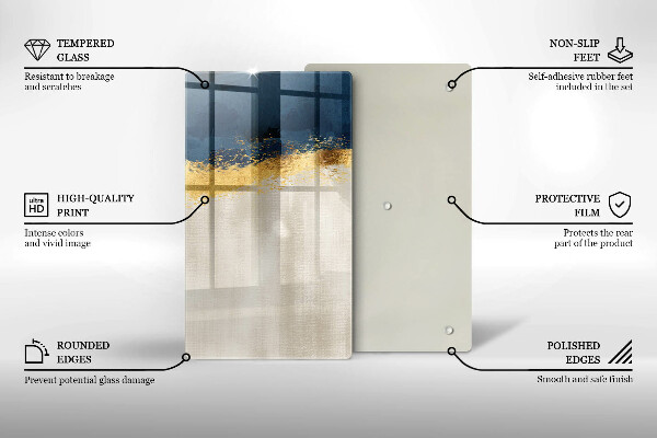 Cutting board Abstraction gold