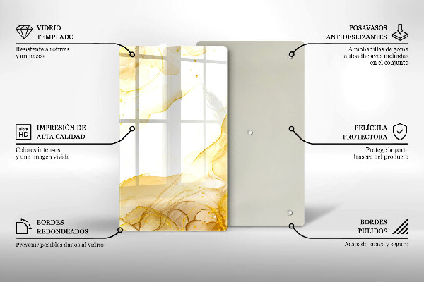 Cutting board Golden abstraction