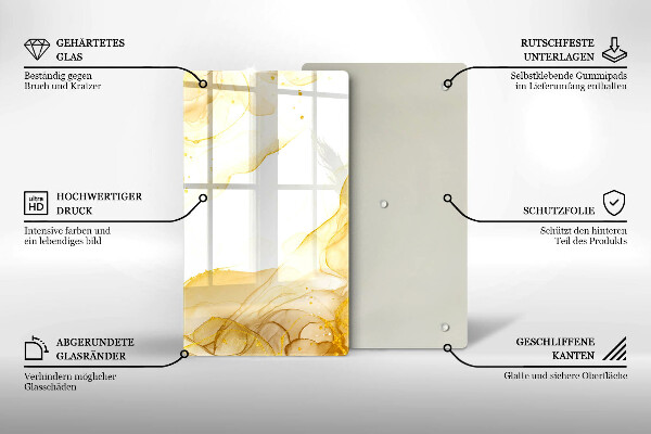 Cutting board Golden abstraction