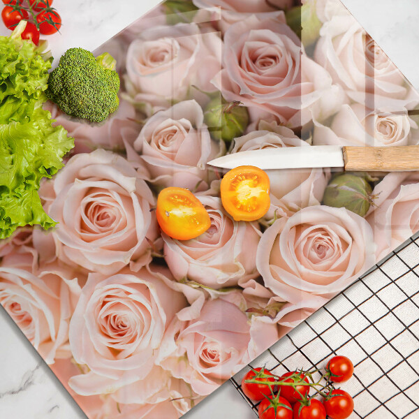 Cutting board A delicate bouquet of roses