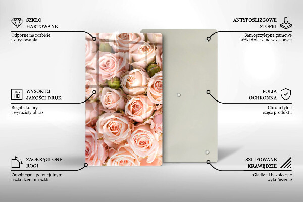 Cutting board A delicate bouquet of roses