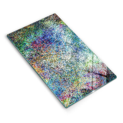 Cutting board Colorful abstraction of the line