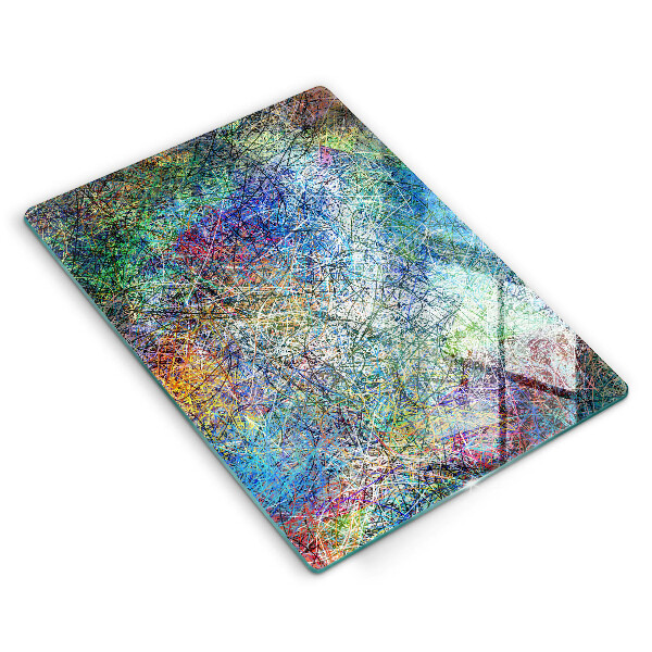 Cutting board Colorful abstraction of the line