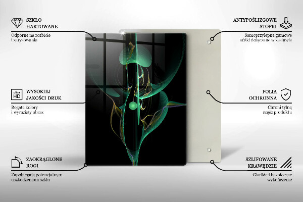 Cutting board Colorful abstraction of the line