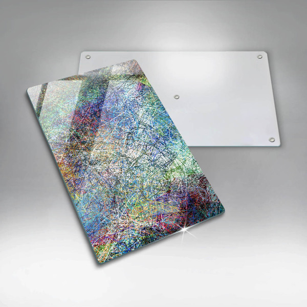 Cutting board Colorful abstraction of the line