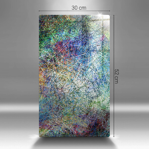 Cutting board Colorful abstraction of the line