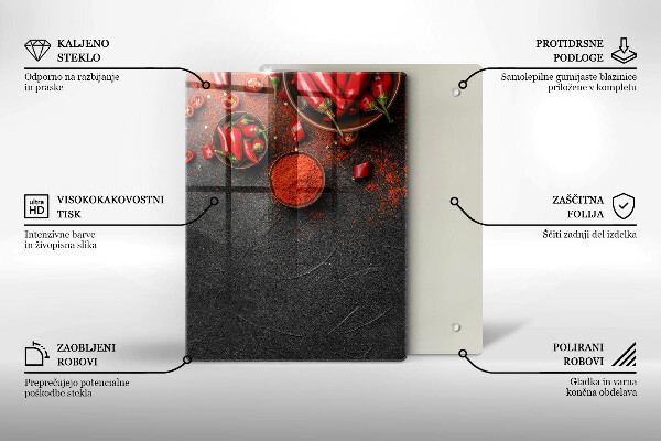 Worktop saver Marble texture with gold