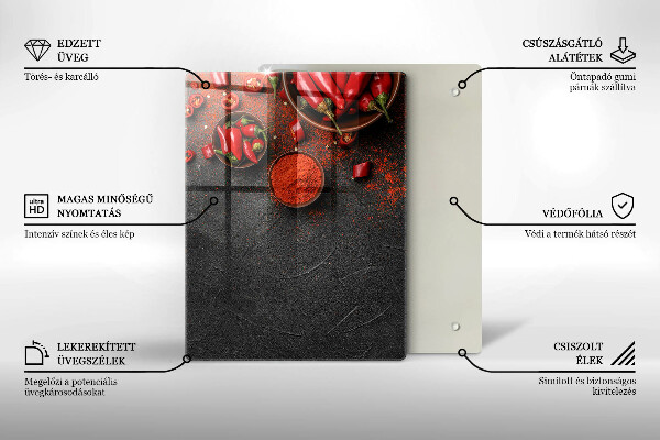 Worktop saver Marble texture with gold