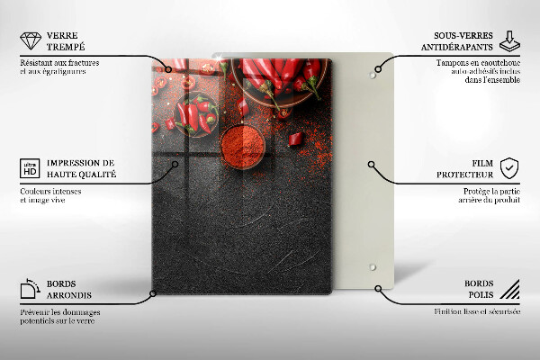 Worktop saver Marble texture with gold