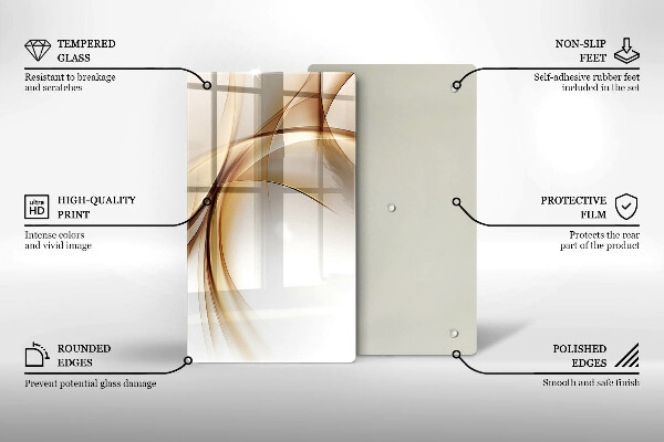 Cutting board Abstraction shapes