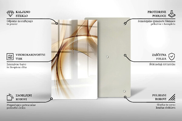 Cutting board Abstraction shapes