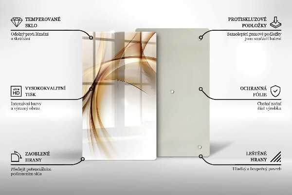 Cutting board Abstraction shapes