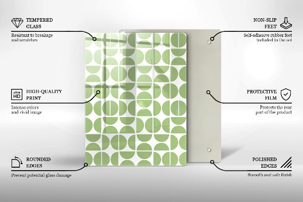 Cutting board Abstraction shapes
