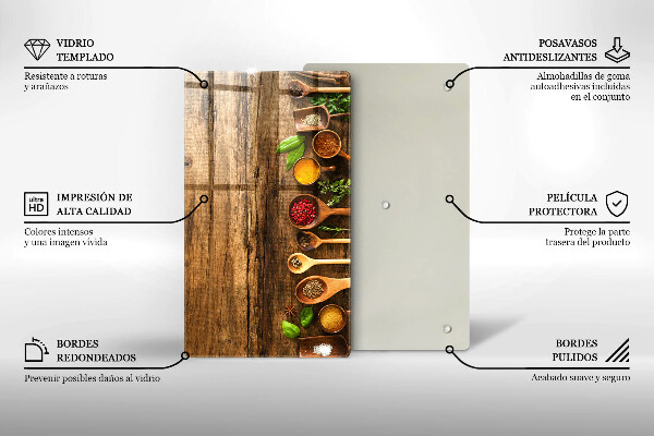 Cutting board Wooden spices