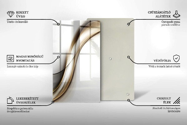 Cutting board Mild abstraction lines