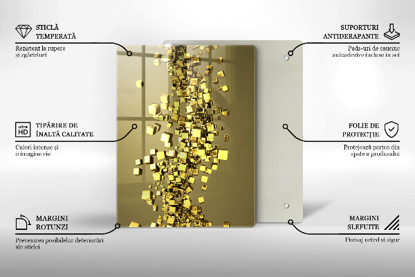 Cutting board 3D shapes abstraction