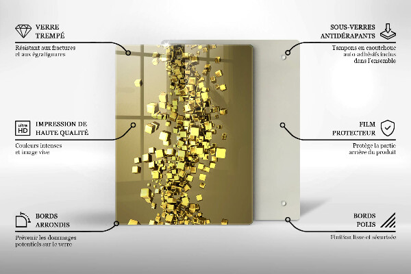 Cutting board 3D shapes abstraction