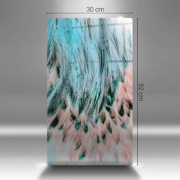 Cutting board Boho bird feathers