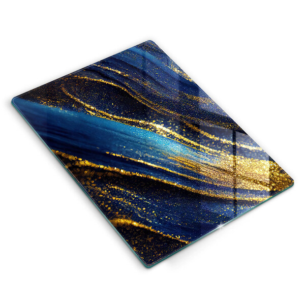 Worktop saver Navy blue abstraction