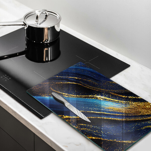 Worktop saver Navy blue abstraction