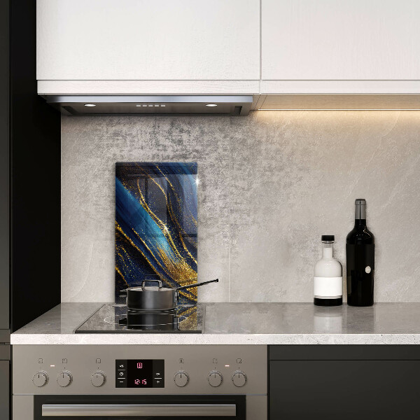 Worktop saver Navy blue abstraction