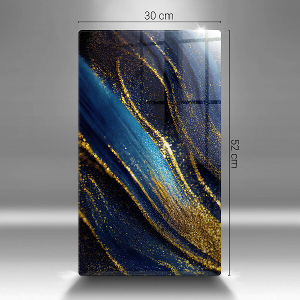 Worktop saver Navy blue abstraction